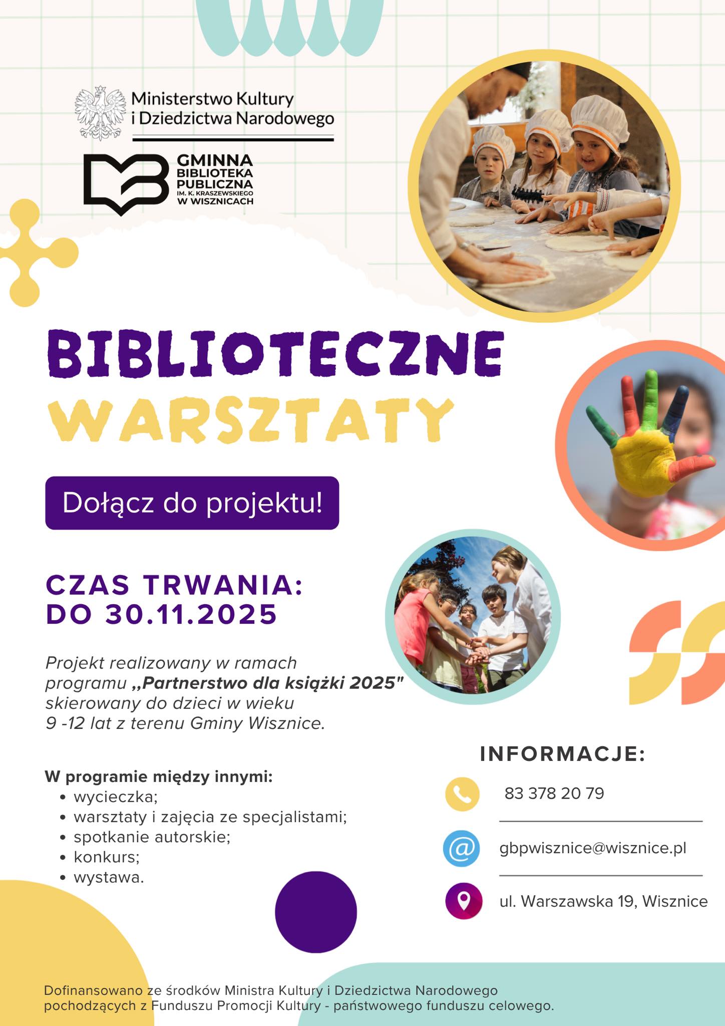 Projekt ,,Biblioteczne warsztaty” w Gminnej Bibliotece Publicznej w Wisznicach