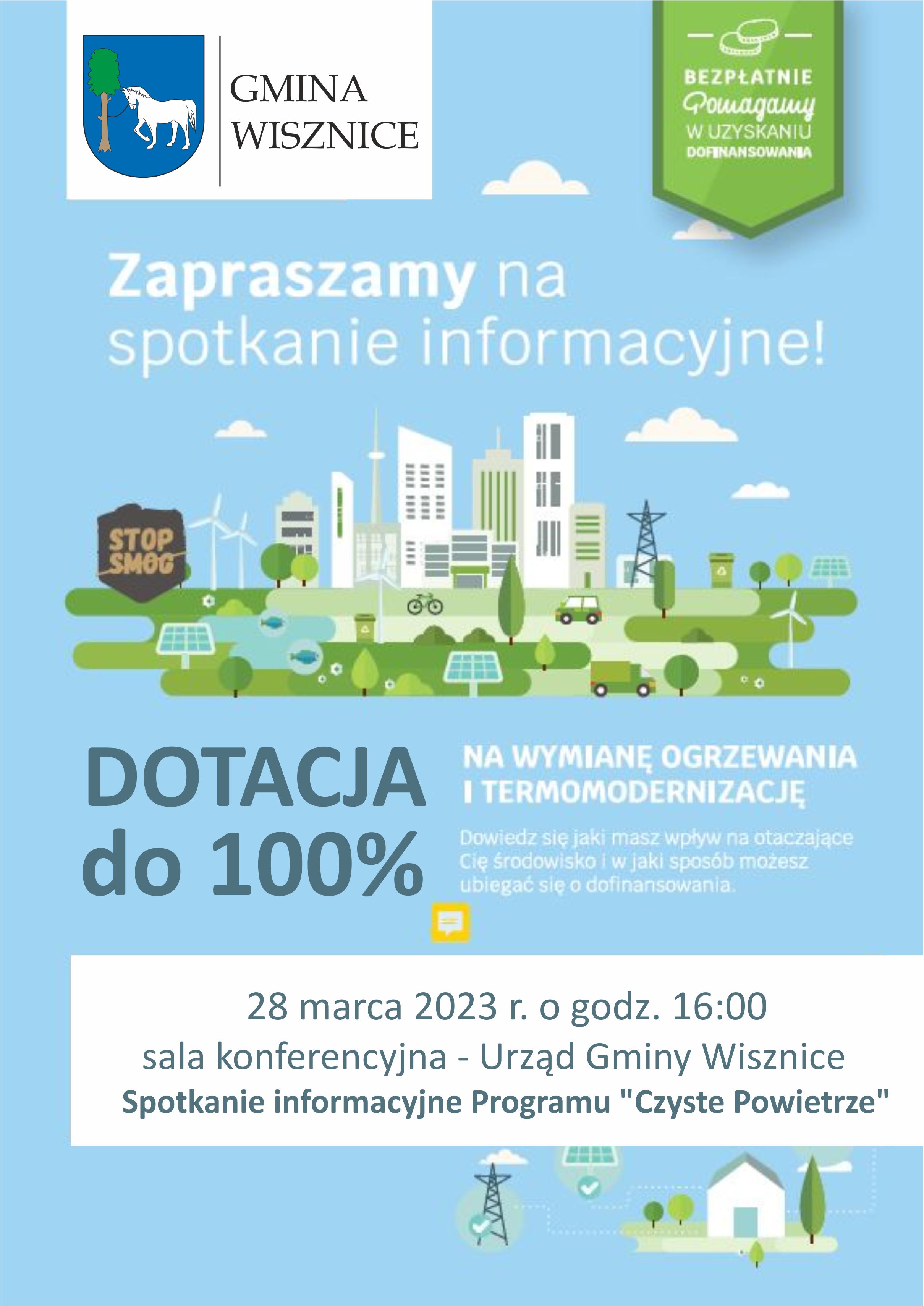 Spotkanie informacyjne dla mieszkańców - CZYSTE POWIETRZE 