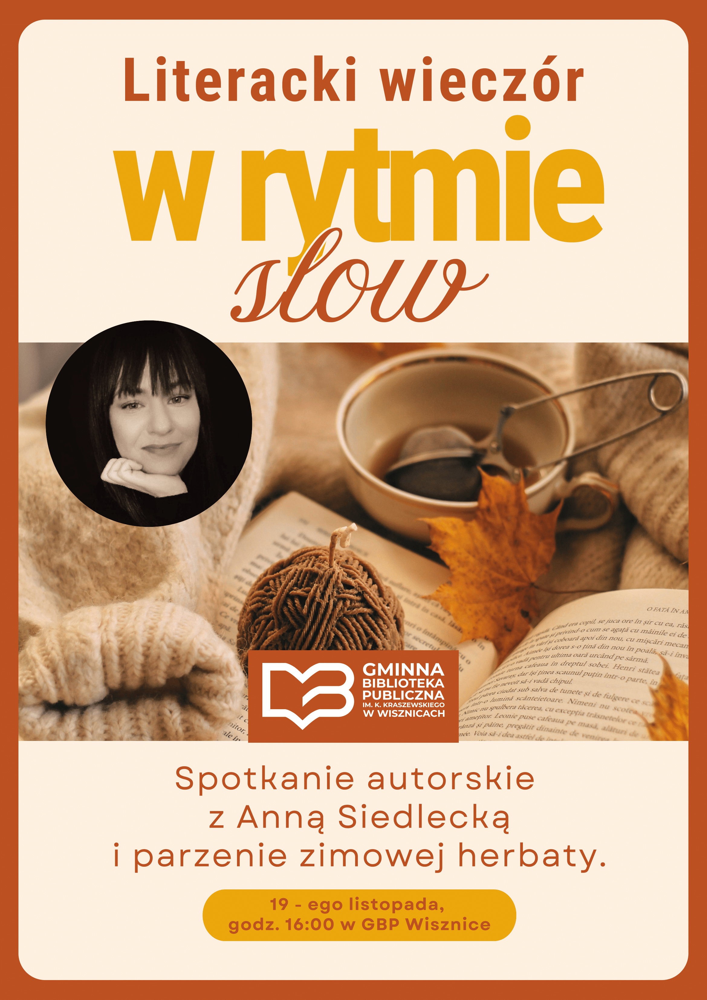 Spotkanie autorskie z Anną Siedlecką w bibliotece w Wisznicach